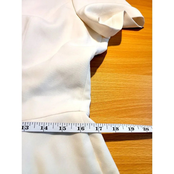 Gal Meets Glam Dress Sz 12 Ivory Midi Classic Modest Femme Romantic Chic Retro - Picture 9 of 12